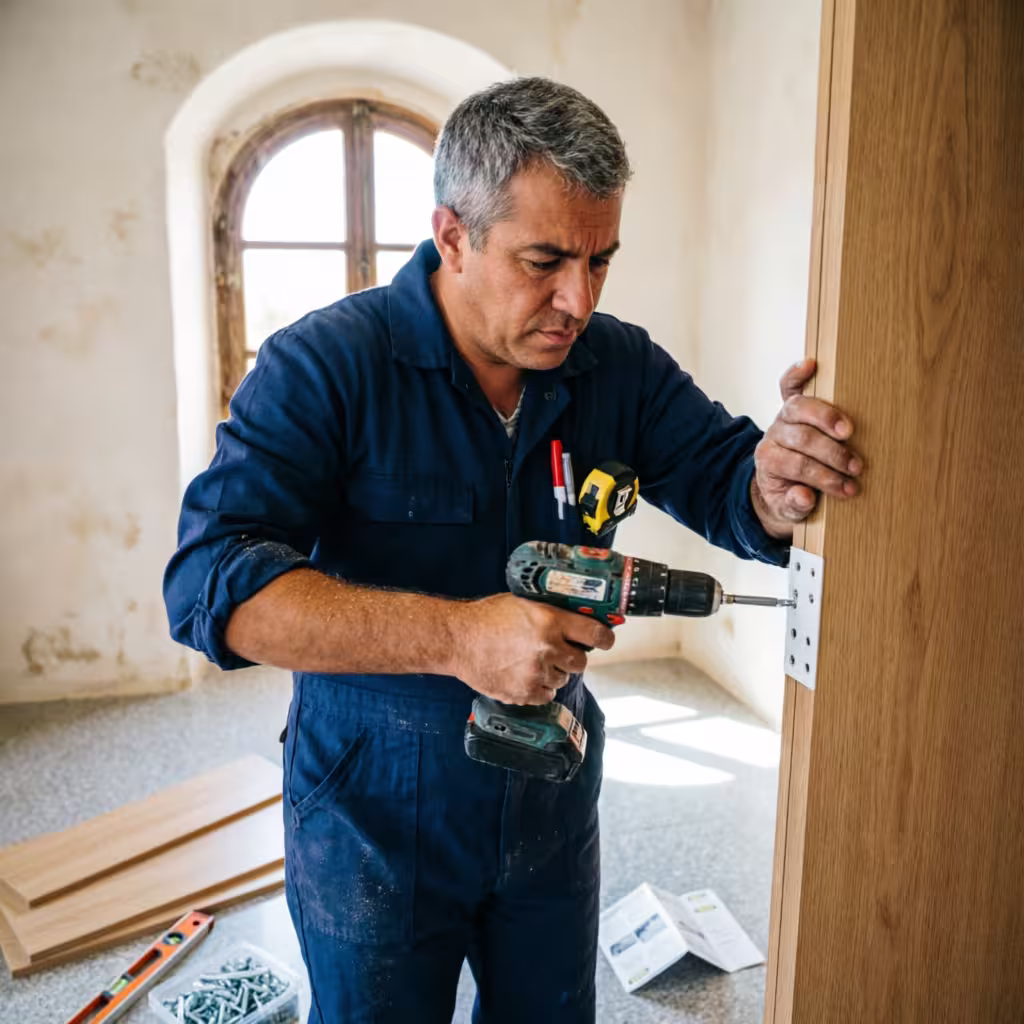 Armario IKEA montado por EKASER en una vivienda, ejemplo de montaje de muebles