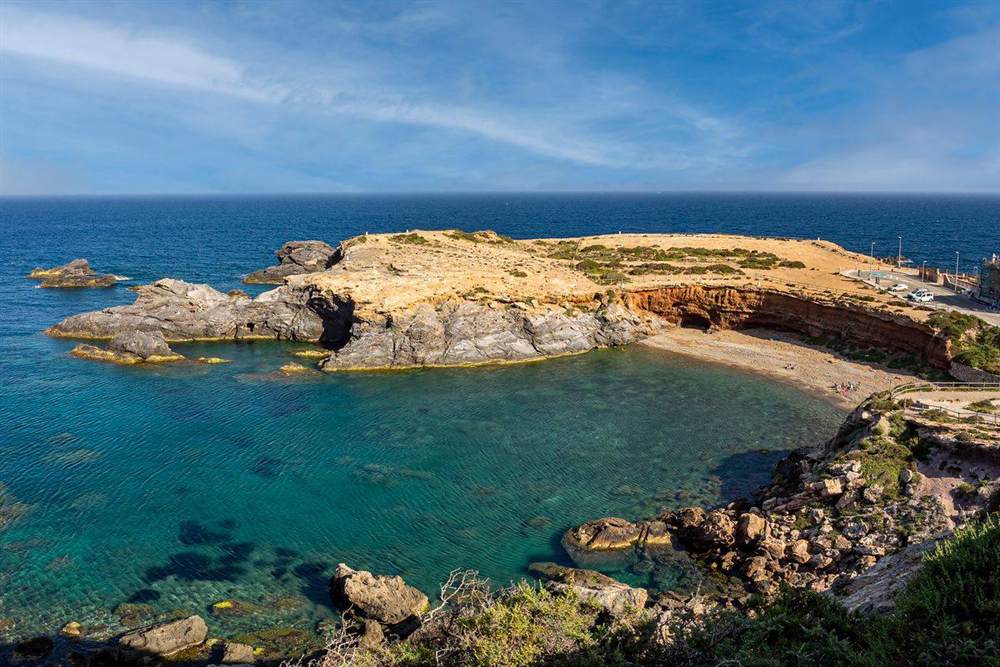 Litoral de Cabo de Palos en la costa de Murcia